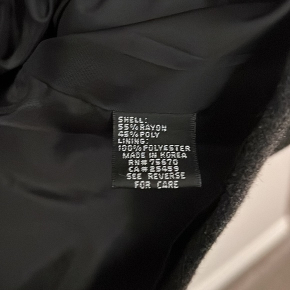 Jay Y Ko jacket XL dark grey peacoat unisex winter mid length casual preppy - Picture 7 of 15